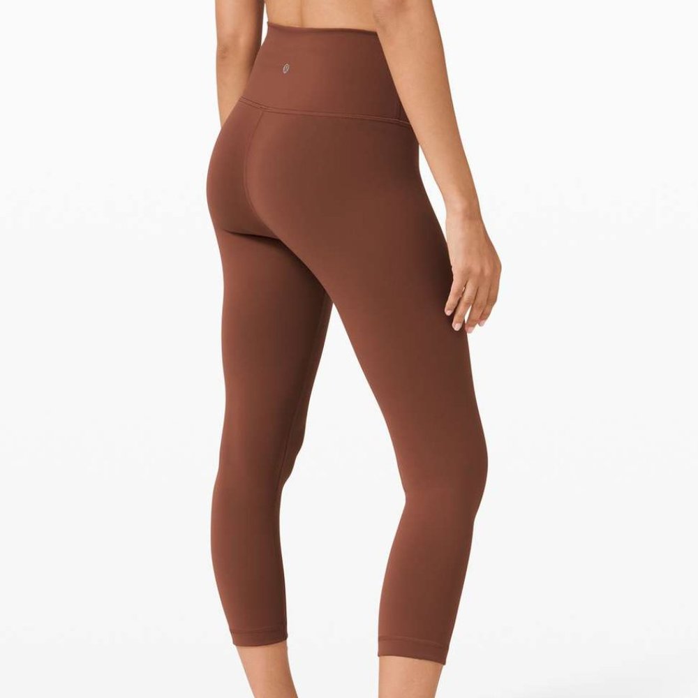NWT lululemon Wunder Train Crop Ancient Copper